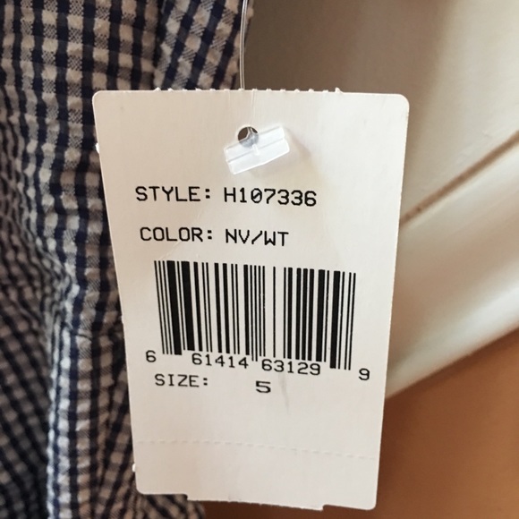 TeezeMe NWT sz 5 Navy/White gingham check dress - Picture 3 of 9